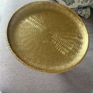 Gold Decorative Pedestal Tray / Cake Stand